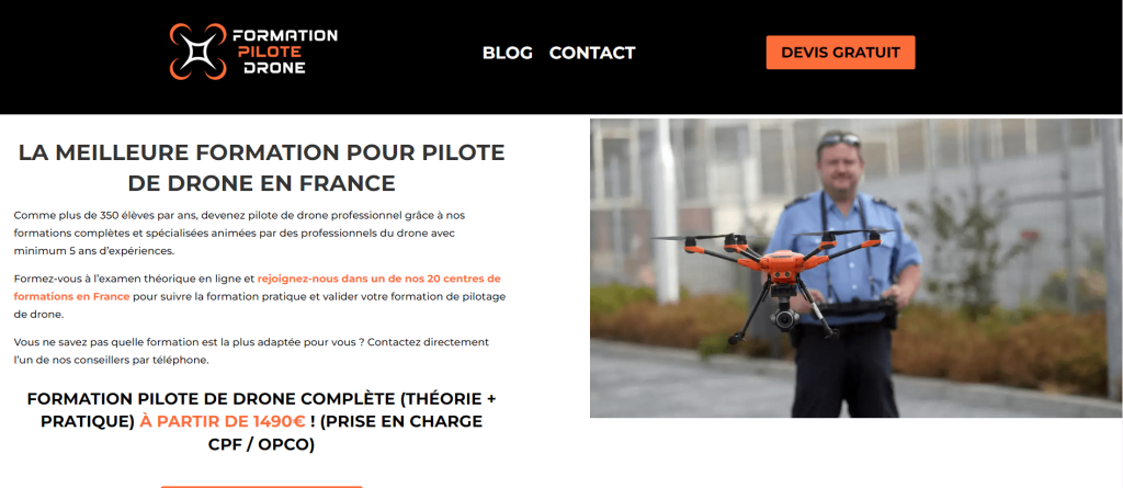 Formation pilote drone
